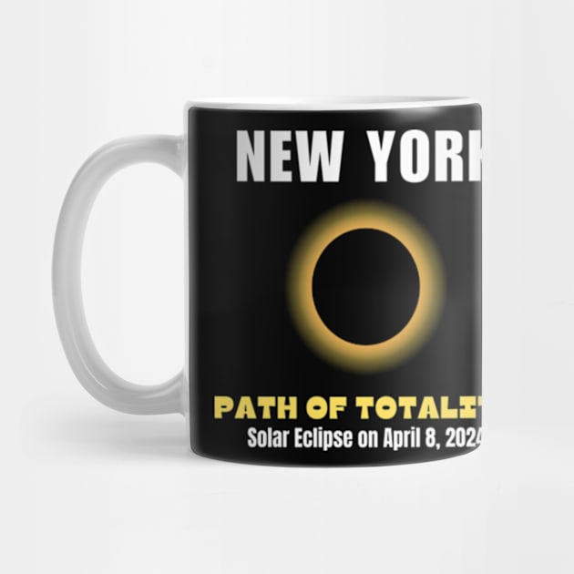 New York Path Of Totality Solar Eclipse On April 8 2024 by Mojakolane